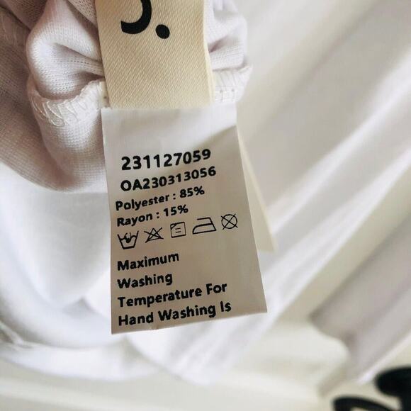 Commense Womens Sweater XS White‎ Cowl Neck Long Sleeve Pullover Lightweight NWT - Picture 3 of 8